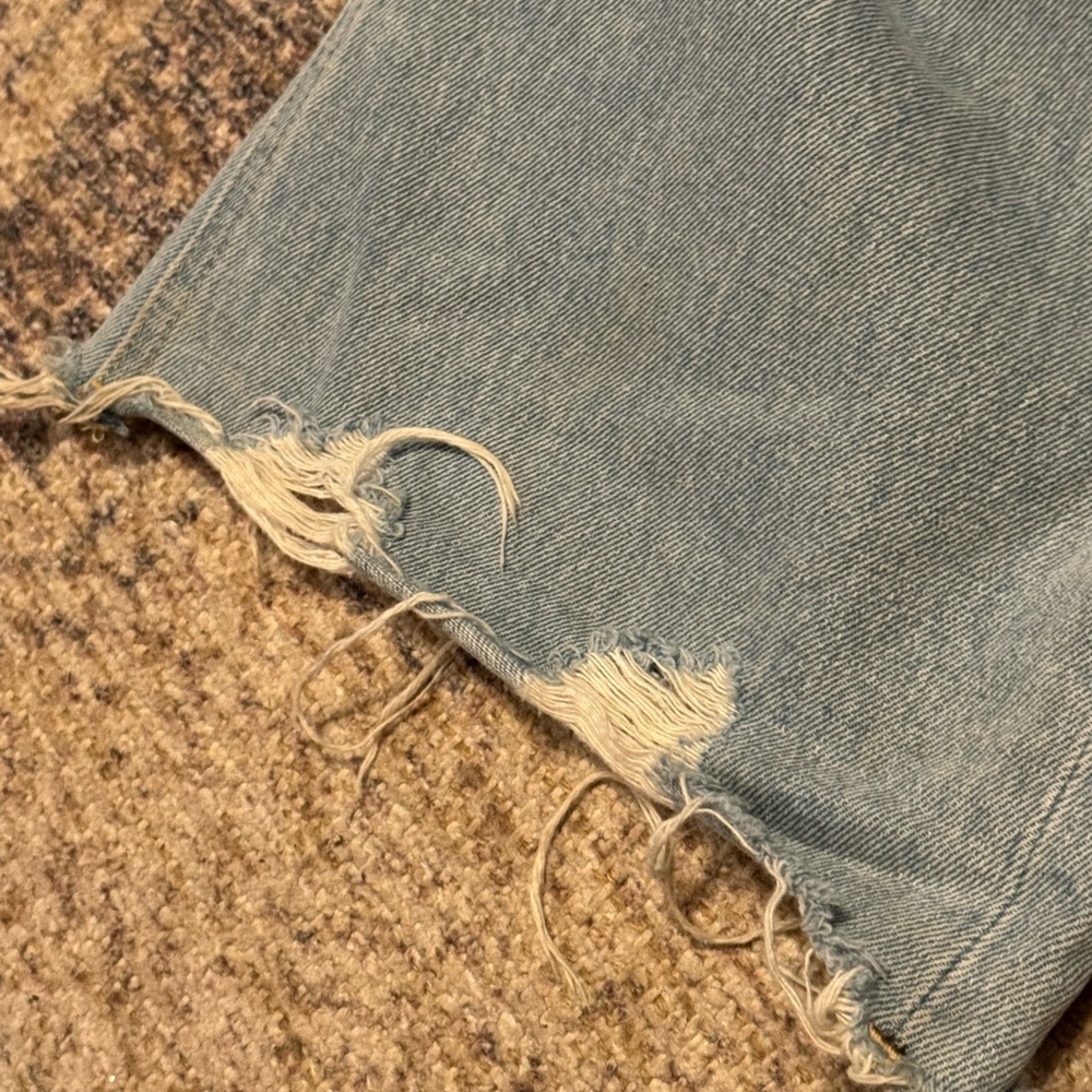 Flying Monkey Light Blue Distressed Flare Jeans - Picture 7 of 7